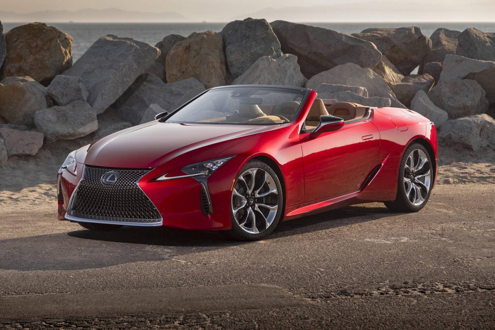 Lexus LC 500 by the sea