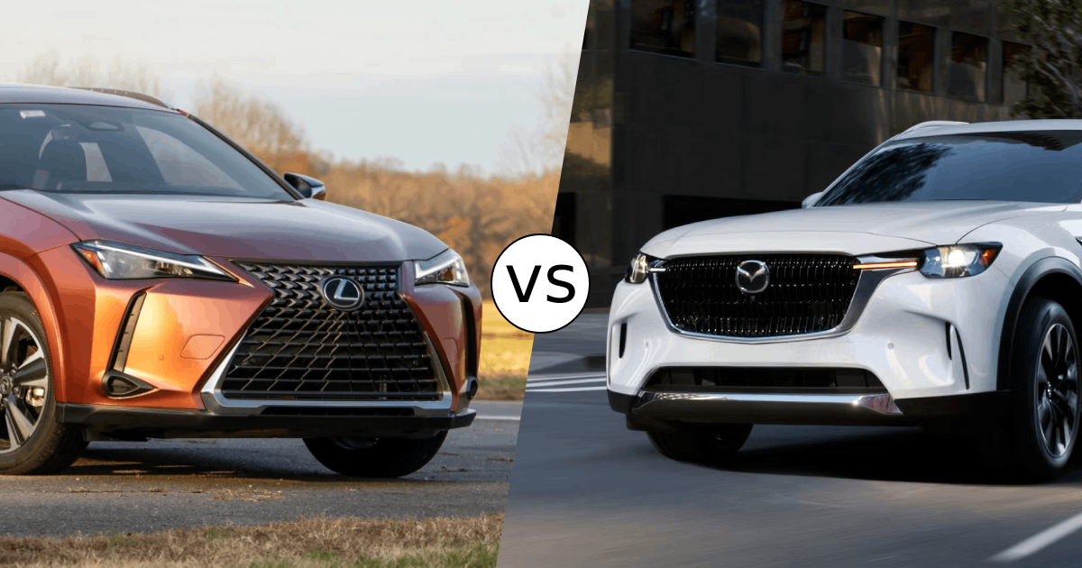 2025 Lexus UX Hybrid vs. Mazda CX-90 Hybrid