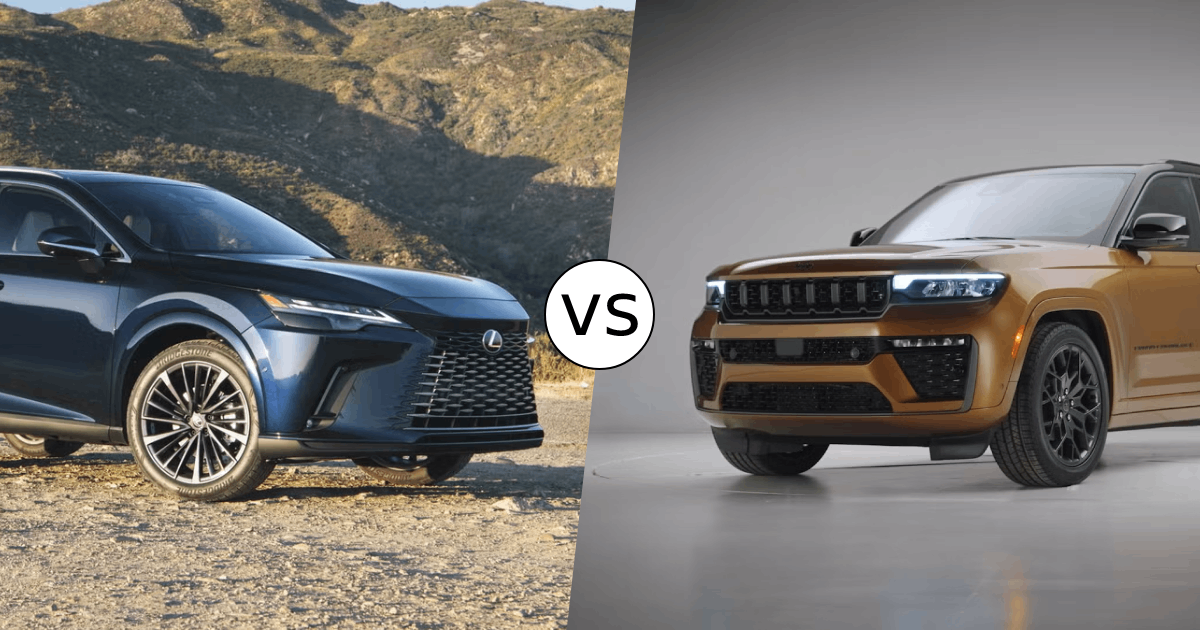2026 Lexus RX 450h+ vs 2026 Jeep Grand Cherokee