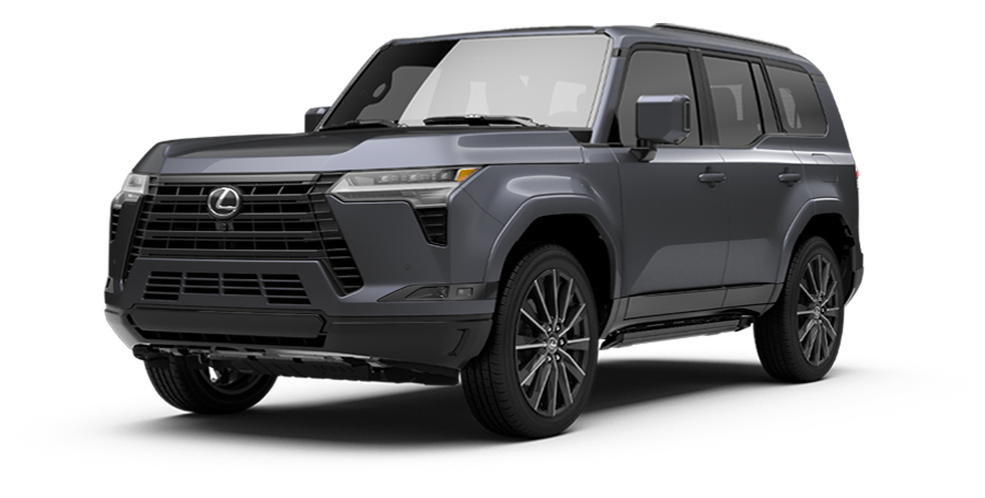 Exterior of the Lexus GX 550 Luxury+ in Nebula Gray Pearl.