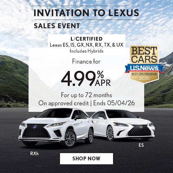 Finance an L/Certified vehicle for 4.99% APR