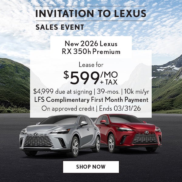 Lease a RX 350h Premium for $599/mo + tax