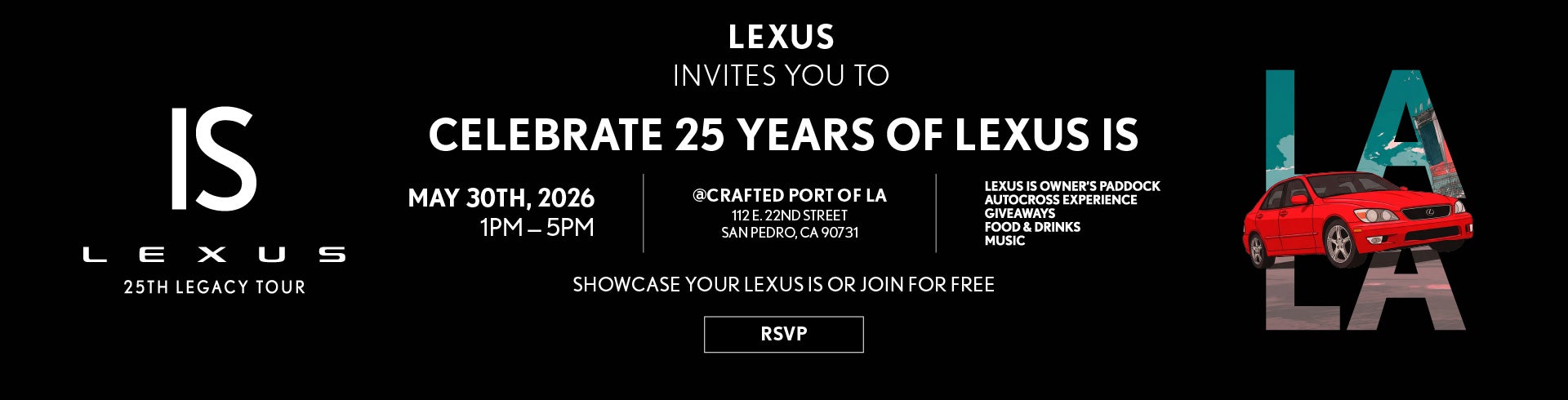 Lexus IS 25th Legacy Tour