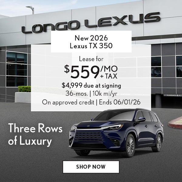 Lease a Lexus TX 350 for $559/mo + tax