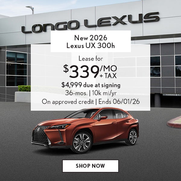 Lease a Lexus UX 300h for $339/mo + tax