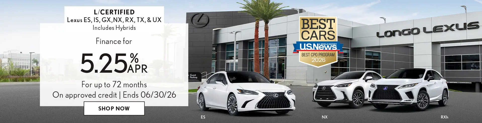 Finance an L/Certified vehicle for 5.25% for 72 months