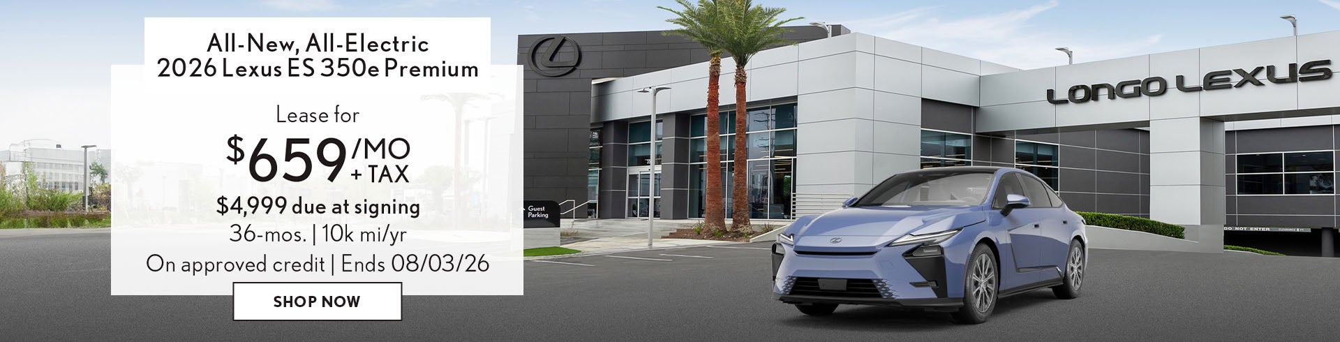 Lease a new 2026 ES 350e Premium for $659/mo