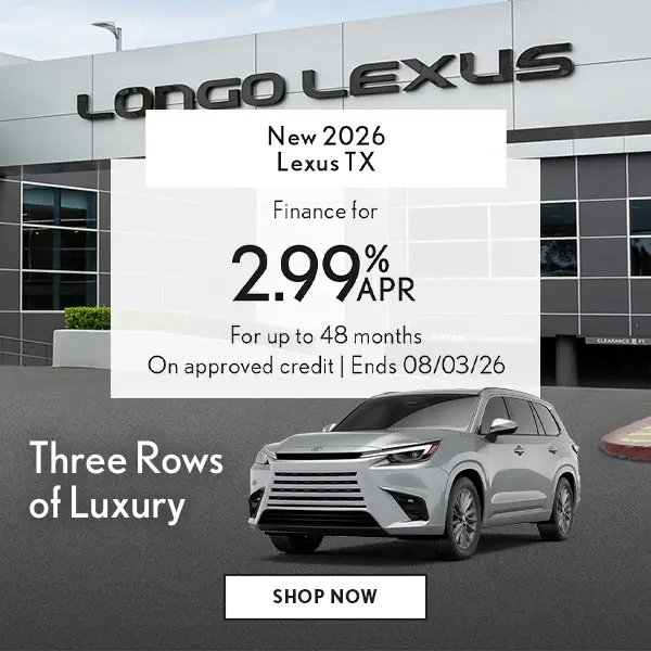 Finance a 2026 TX for 2.99% APR up to 48 mos