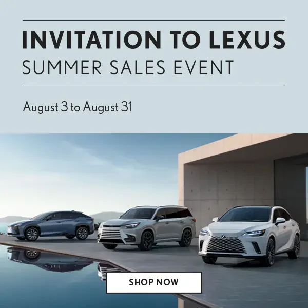 Shop our Invitation to Lexus Sales Event Today!