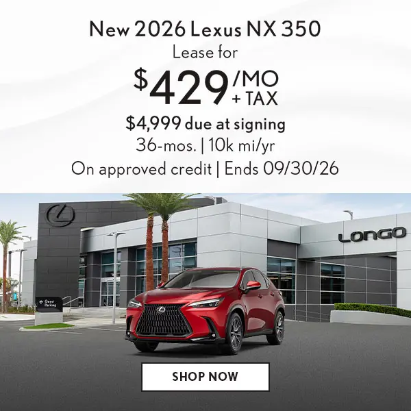 Lease a new NX 350 for $429/mo + tax